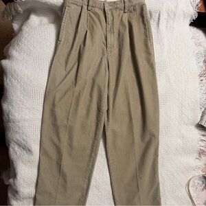 Eddie Bauer Khaki corduroy high waisted Chinos for Women